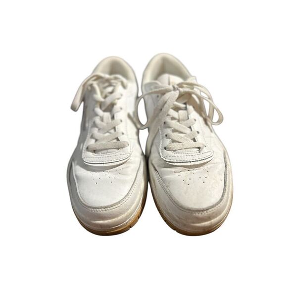 Reebok Shoes - Reebok‎ Women's Club Memt White Casual Sneakers Lace Up Athletic Shoes 8